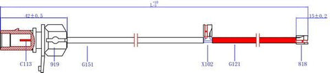 HiQ Front Brake Wear Sensor SWS2900