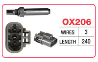 Oxygen Sensor-Holden, Nissan 3 Wire OX206 - Goss