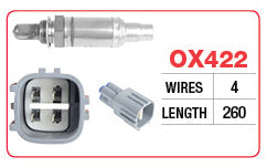 Oxygen Sensor - Toyota 2GR - Right OX422 - Goss