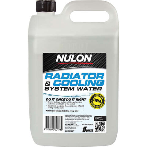 Nulon Radiator Cooling System Water - 5 Litre
