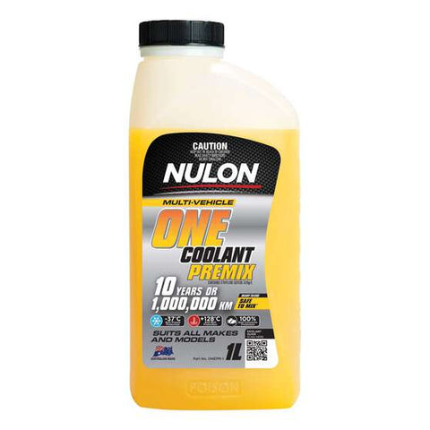 Nulon Yellow Multi-Vehicle ONE Coolant Premix - 1 Litre