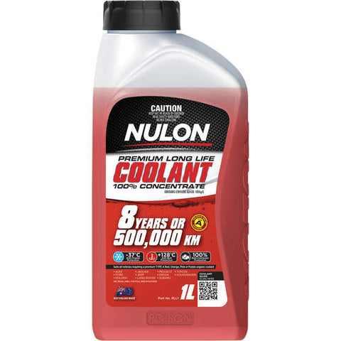 Nulon Red Anti-Freeze / Anti-Boil Concentrate Coolant - 1 Litre