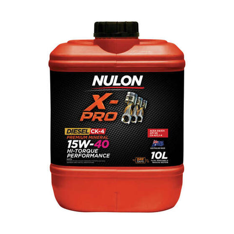 Nulon X-Pro 15W-40 Hi-Torque Performance 10 Litre