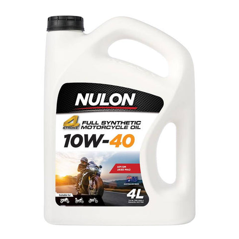 Nulon Motorcycle Full Synthetic 10W-40 3 x 4L (Carton) - FSMC10W40-4