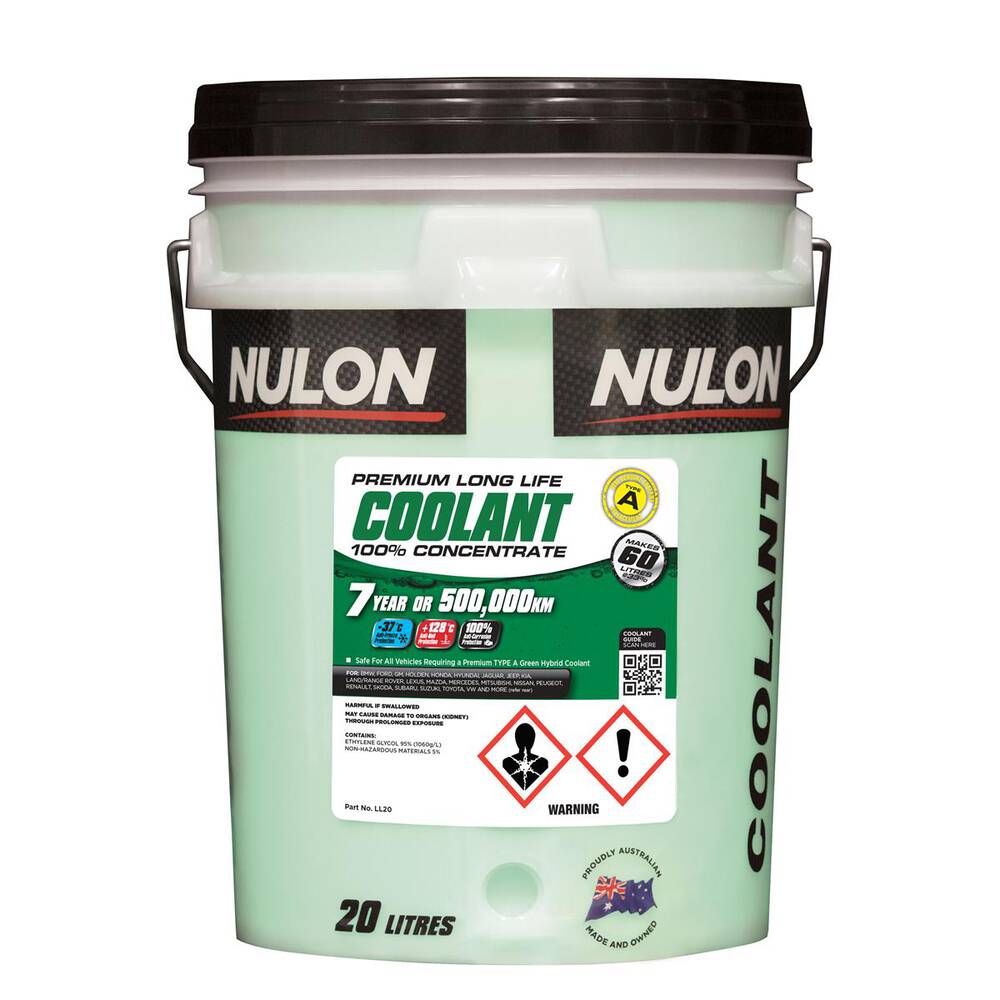 Nulon Green Premium Long Life Coolant Concentrate 20 Litre