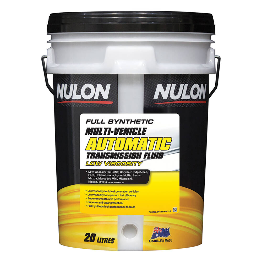Nulon Low Viscosity Multi-Vehicle Automatic Transmission Fluid 20 Litre