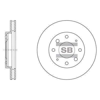 HiQ Front Brake Rotors Set SD1041