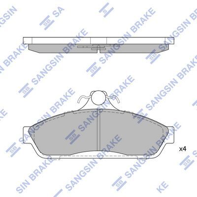 HiQ Front Brake Pads Set SP1209