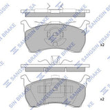 HiQ Rear Brake Pads Set SP1213