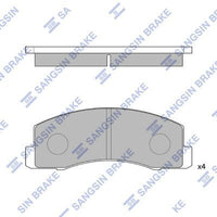 HiQ Front Brake Pads Set SP1214