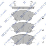 HiQ Front Brake Pads Set SP1135