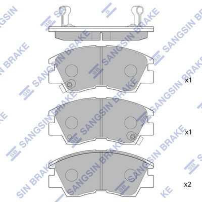 HiQ Front Brake Pads Set SP1135