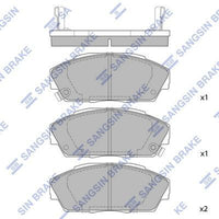 HiQ Front Brake Pads Set SP1473