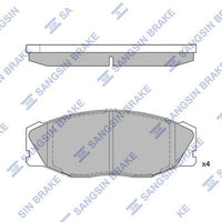 HiQ Front Brake Pads Set SP1421