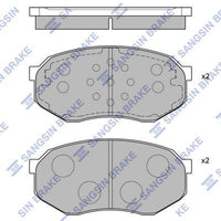 HiQ Front Brake Pads Set SP1060-F