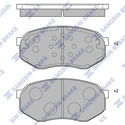 HiQ Front Brake Pads Set SP1060-F
