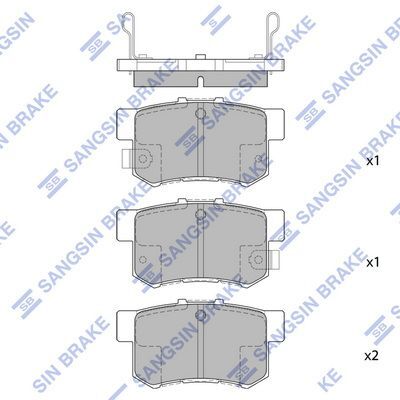 HiQ Rear Brake Pads Set SP1368