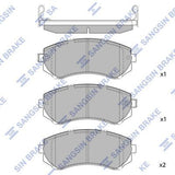HiQ Front Brake Pads Set SP1492