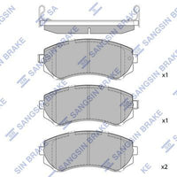 HiQ Front Brake Pads Set SP1492