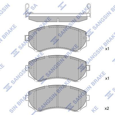 HiQ Front Brake Pads Set SP1492