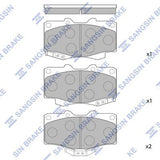 HiQ Front Brake Pads Set SP1222A