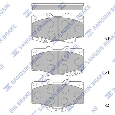 HiQ Front Brake Pads Set SP1222A