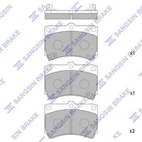 HiQ Front Brake Pads Set SP1067