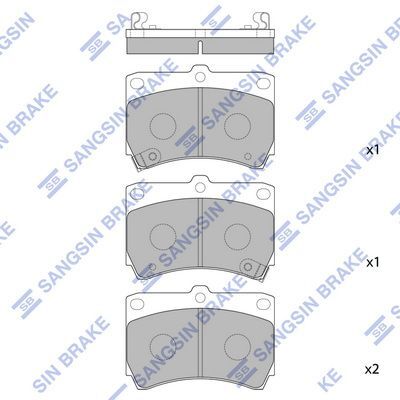 HiQ Front Brake Pads Set SP1067