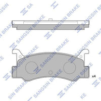 HiQ Rear Brake Pads Set SP1215
