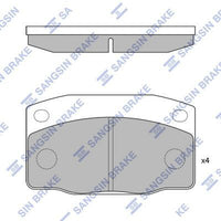 HiQ Front Brake Pads Set SP1055
