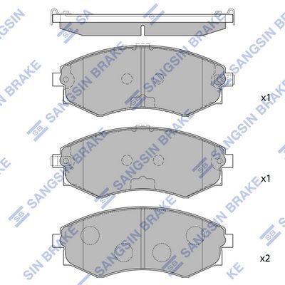 HiQ Front Brake Pads Set SP1065