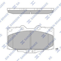 HiQ Front Brake Pads Set SP1486