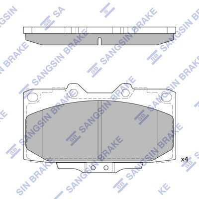 HiQ Front Brake Pads Set SP1486