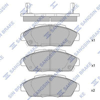 HiQ Front Brake Pads Set SP1474