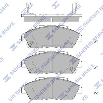 HiQ Front Brake Pads Set SP1474