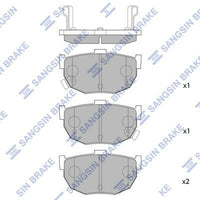 HiQ Rear Brake Pads Set SP1062