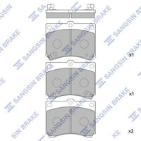 HiQ Front Brake Pads Set SP1216