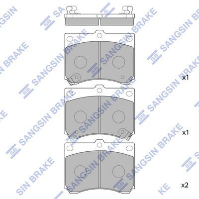 HiQ Front Brake Pads Set SP1216