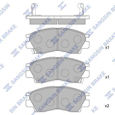 HiQ Front Brake Pads Set SP1046-F