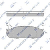 HiQ Rear Brake Pads Set SP1526