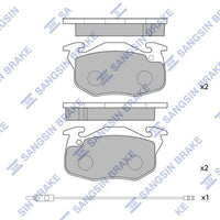 HiQ Front Brake Pads Set SP2003