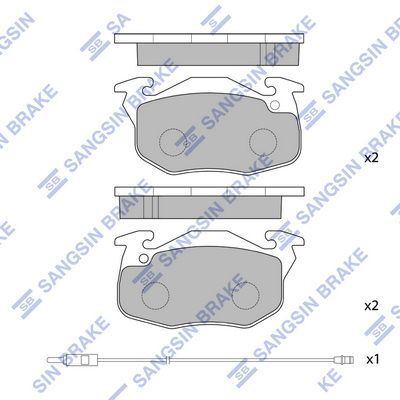 HiQ Front Brake Pads Set SP2003