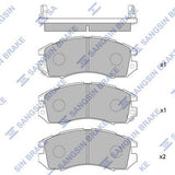 HiQ Front Brake Pads Set SP1120