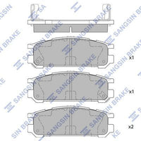 HiQ Rear Brake Pads Set SP1537