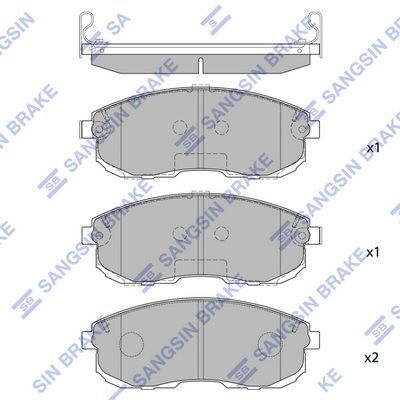 HiQ Front Brake Pads Set SP1107-F