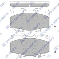 HiQ Front Brake Pads Set SP1217