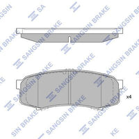HiQ Rear Brake Pads Set SP2040