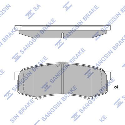 HiQ Rear Brake Pads Set SP2040
