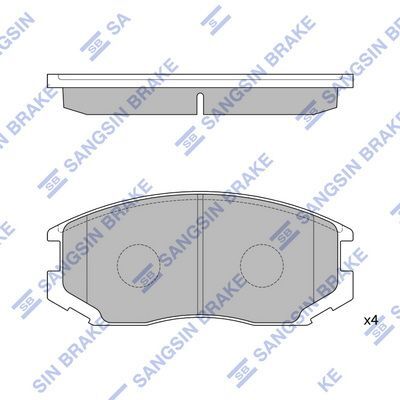 HiQ Front Brake Pads Set SP1142