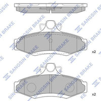 HiQ Rear Brake Pads Set SP1114